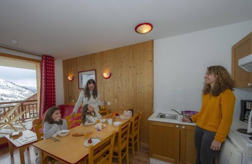 Montgellafrey Apartment | Ski-in/ski-out & foot of the slopes, swimming pool, sauna, terrace, balcony, parking, tv, 30-35m²