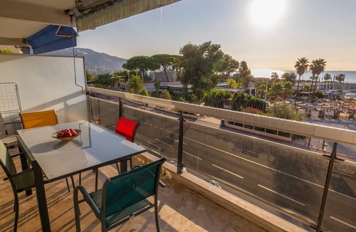 Roquebrune-Cap-Martin Apartment | Spacious air-conditioned studio near center and beaches, sea view terrace