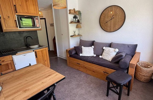 Prapoutel Apartment | Studio cabin 24m² at the foot of the slopes with balcony