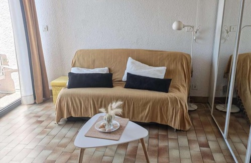 Le Barcares Apartment | Studio cabine, animaux acceptés - Vue montagne - FR-1-195-125