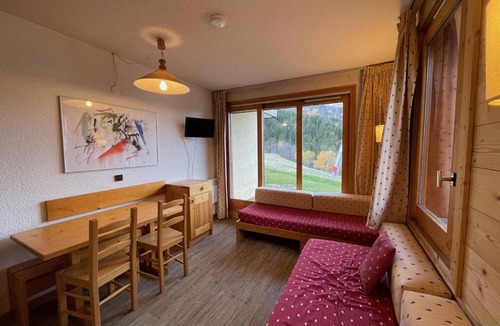 Valmorel Apartment | Studio cabine avec terrasse, accès direct aux pistes, idéal familles - FR-1-356-305