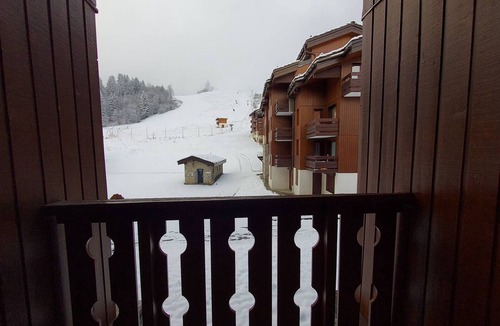 Valmorel Apartment | Studio for 3, ski-in/ski-out, near ski school and shops