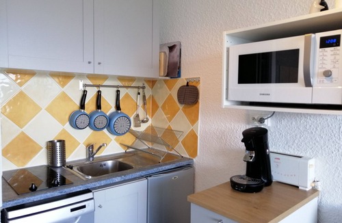 Pra Loup Apartment | Studio for 4 people in Pra-Loup, near slopes, valley view
