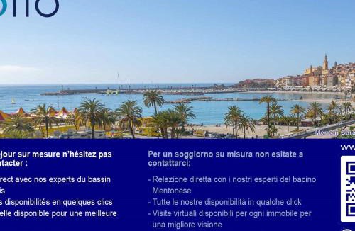 Menton Apartment | Studio rénové face mer avec terrasse à Menton - FR-1-196-167