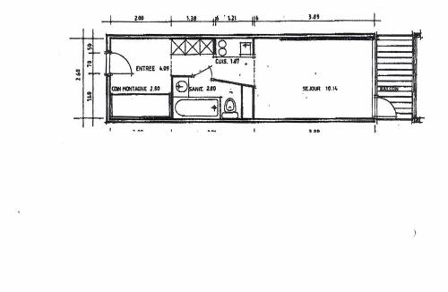Arc-2000 Apartment | Studio ski aux pieds pour 3 pers à Arc 2000, proche commerces - FR-1-411-458