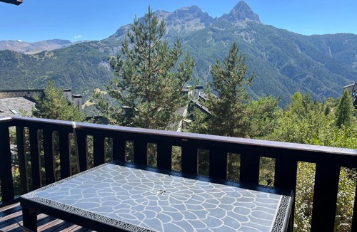 Pra Loup Apartment | Studio terrasse sud vue montagnes Pra Loup 1500