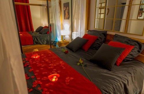 Rousson Villa | Suite romantique LMF SPA intérieur piscine privés jardin et lit King size