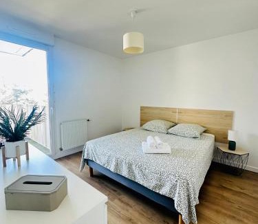 Plaine Centre Ville Apartment | T2 avec Parking Privé Gare à pied Lyon & Vienne