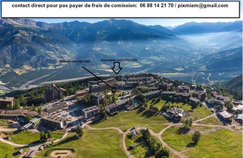 Pra Loup Apartment | T2 PRALOUP 1600 bat Chanteclerc 6 personnes 36m2 avec chambre à part et 2 TV
