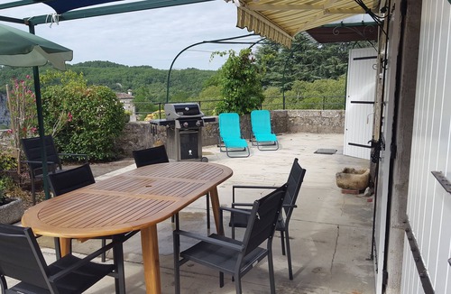 Labeaume House | Typical house with superb view of village, river 300 metres away