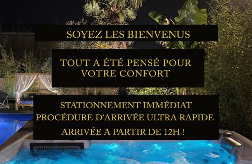 Meyzieu Nord Ouest Villa | Unique! jacuzzi privé 35°C + cinéma Villa entière
