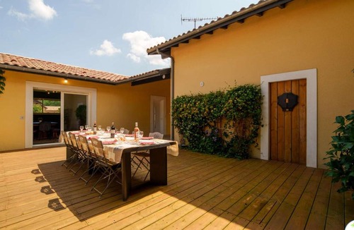 Parentis-en-Born Villa | Villa 5 étoiles avec piscine chauffée, 4 ch. avec SDB privées et BBQ - Jusqu'à 12 pers. - FR-1-877-49