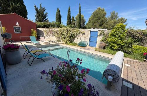 Laverune Villa | Villa Familiale, Montpellier, Piscine, Parking, 15min Plages