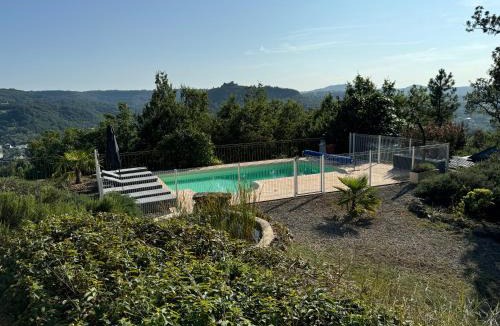 Espalion Villa | Villa vue panoramique, 6 chambres, climatisation, piscine chauffée