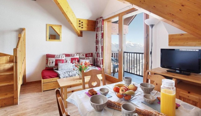 100m from ski lifts, parking, tv, ski locker, 25m², Saint-François Longchamp