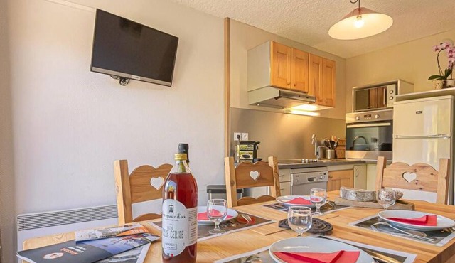 150m from resort center, floor -1, terrace, 37m², Aussois