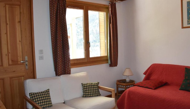 Agréable rez de jardin dans chalet avec animaux admis, pour 3 personnes - FR-1-464-183