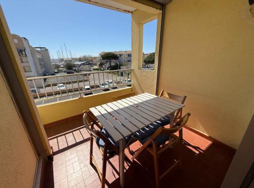 AIG 62 – Studio cabine – Résidence Voile d’Oc – Gruissan – 4 personnes