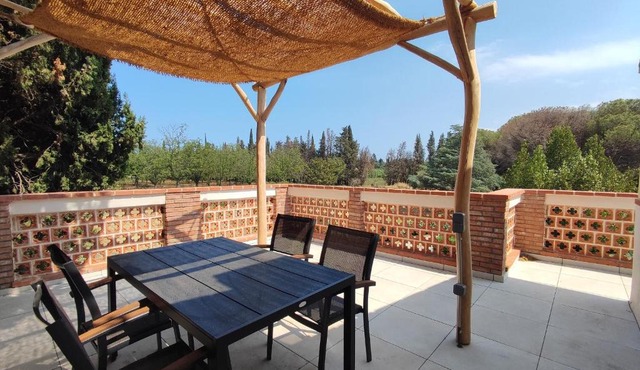 Appartement rénové avec clim, piscine, WiFi et parking à Palau-del-Vidre - FR-1-776-108