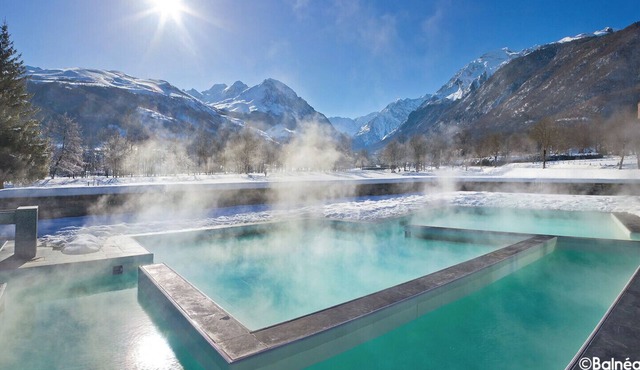 At the foot of the slopes and trails