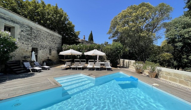 Beautifully restored wine makers house with private pool, AC and lovely view