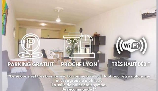 bnbgônes -LE RILLARD- Rillieux - Proche Lyon - WIFI