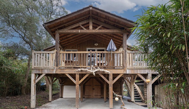Chalet Perché with Full Comfort in Labenne Océan – Unique Stay for 4 Guests - Beach Nearby