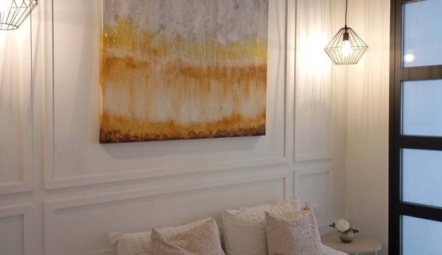 Charming flat in Barcelona 350 m from the beach, loft style with garden/patio