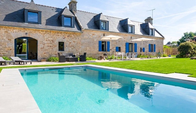 Charming villa with heated pool Sainte-Marine - Village and beaches on foot