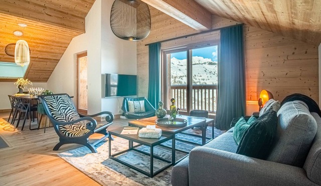 Cosy apartment for 8 with parking, at the foot of the slopes, Valmorel