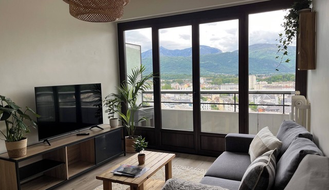 Cosy T2 45 m2 downtown with breathtaking view