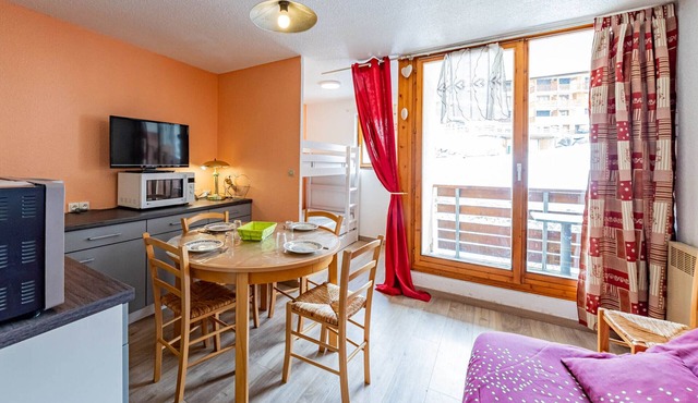 Cozy ski-in studio for 4 people in Saint-François-Longchamp
