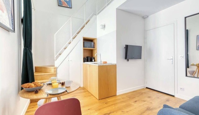 Cute & Bright Studio in a Courtyard-Montmartre(5)