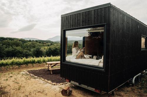 Domaine Bernard - Parcel Tiny House - Tiny House au coeur des vignes face au Mont Ventoux MAE-5213