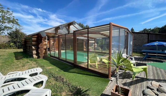 Holiday Home "Les Fourniols" with Private Garden and Shared Indoor Pool