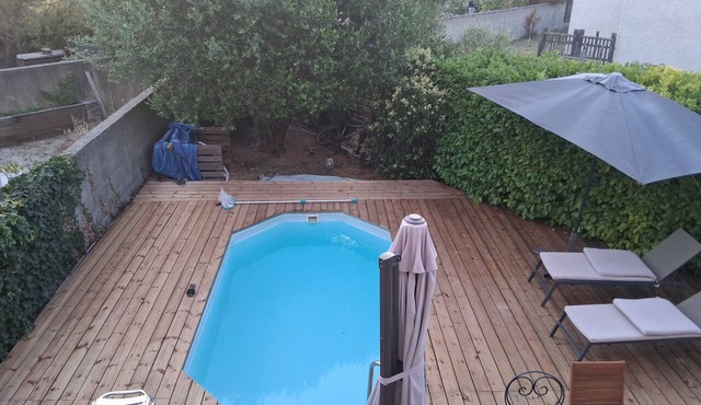 House, private pool, near the Canal du Midi, Carcassonne, quiet,