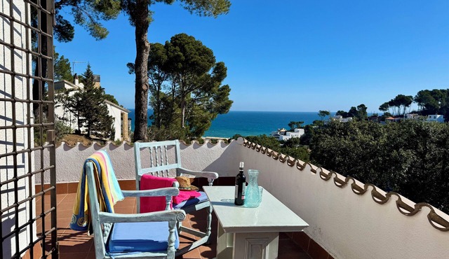 Individual villa with garden and splendid 6 people only 1 Km. from the beach.