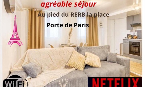 L authentique T2 à Arcueil à deux pas du RER B Porte de Paris