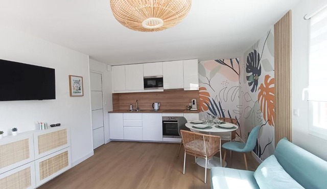L'embrun de la Hougue appartement avec parking privé à côté du port et des commerces