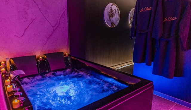 Le Céleste - Suite romantique immersive climatisée, sauna et spa privatif