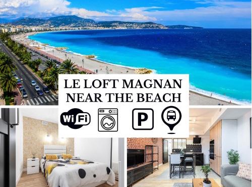 Loft Magnan - PARKING - idéal couples -BEACH -TRAM & Supermarkets - New & Confort-AC