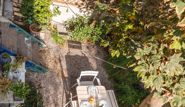Lovely home on beautiful Parisian street. Gorgeous garden, AC in primary bedroom