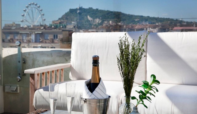 Luxury 1 bedroom apartment with private rooftop terrace in Barceloneta