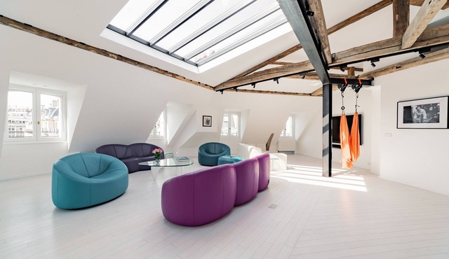Luxury Penthouse apartment Paris with glass rooftop, 6/7 guests