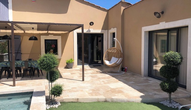 mas Climatisé Avec Piscine Chauffée Proche Alpilles