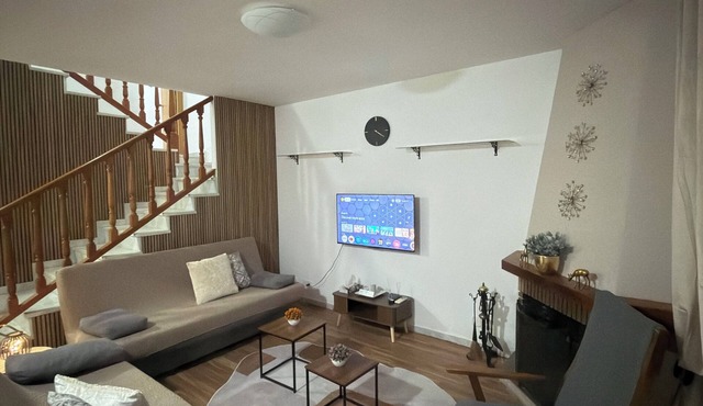 modern luxurious Chalet, near beautiful beaches, restaurants, bars & Festivals.