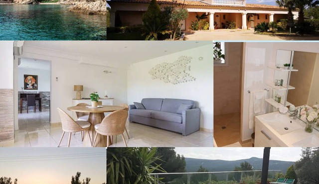 Paisible Oasis 2/4 Pers, Piscine et Calanques