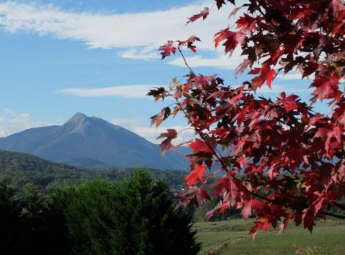 Panorama sur les montagnes, maison au calme
