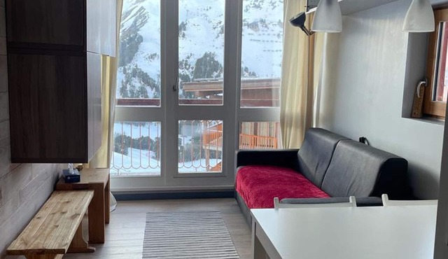 Renovated apartment in central Les Arcs 2000 with balcony