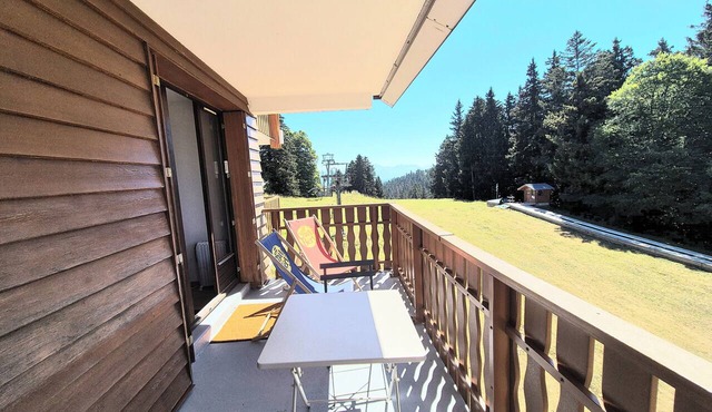 Séjour nature et ski au Revard – Terrasse plein sud, accès pistes